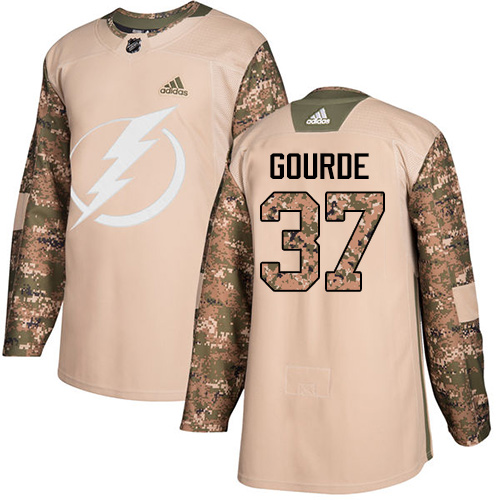 Adidas Lightning #37 Yanni Gourde Camo Authentic 2017 Veterans Day Stitched NHL Jersey Adidas Lightning #37 Yanni Gourde Camo Authentic 2017 Veterans Day Stitched NHL Jersey