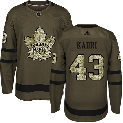 Adidas Maple Leafs #43 Nazem Kadri Green Salute to Service Stitched Youth NHL Jersey Adidas Maple Leafs #43 Nazem Kadri Green Salute to Service Stitched Youth NHL Jersey