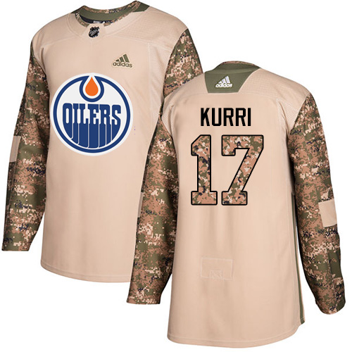 Adidas Oilers #17 Jari Kurri Camo Authentic 2017 Veterans Day Stitched NHL Jersey Adidas Oilers #17 Jari Kurri Camo Authentic 2017 Veterans Day Stitched NHL Jersey
