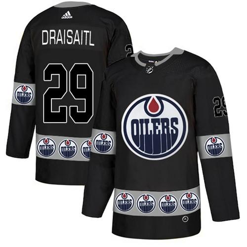 Adidas Oilers #29 Leon Draisaitl Black Authentic Team Logo Fashion Stitched NHL Jersey Adidas Oilers #29 Leon Draisaitl Black Authentic Team Logo Fashion Stitched NHL Jersey