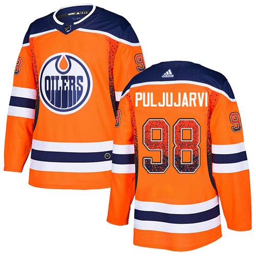 Adidas Oilers #98 Jesse Puljujarvi Orange Home Authentic Drift Fashion Stitched NHL Jersey Adidas Oilers #98 Jesse Puljujarvi Orange Home Authentic Drift Fashion Stitched NHL Jersey