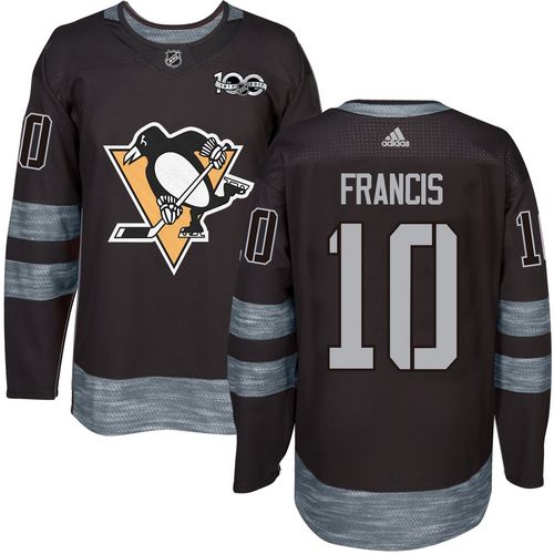 Adidas Penguins #10 Ron Francis Black 1917-2017 100th Anniversary Stitched NHL Jersey Adidas Penguins #10 Ron Francis Black 1917-2017 100th Anniversary Stitched NHL Jersey