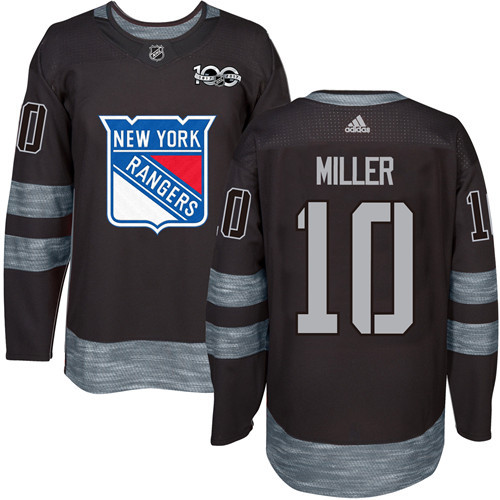 Adidas Rangers #10 J.T. Miller Black 1917-2017 100th Anniversary Stitched NHL Jersey Adidas Rangers #10 J.T. Miller Black 1917-2017 100th Anniversary Stitched NHL Jersey