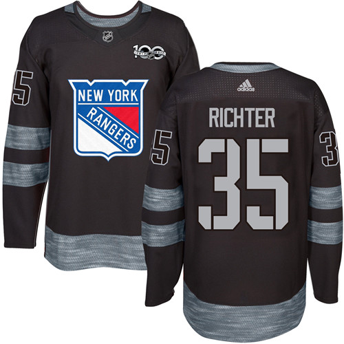 Adidas Rangers #35 Mike Richter Black 1917-2017 100th Anniversary Stitched NHL Jersey Adidas Rangers #35 Mike Richter Black 1917-2017 100th Anniversary Stitched NHL Jersey