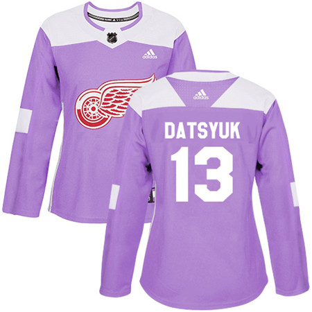 Adidas Red Wings #13 Pavel Datsyuk Purple Authentic Fights Cancer Women's Stitched NHL Jersey Adidas Red Wings #13 Pavel Datsyuk Purple Authentic Fights Cancer Women's Stitched NHL Jersey