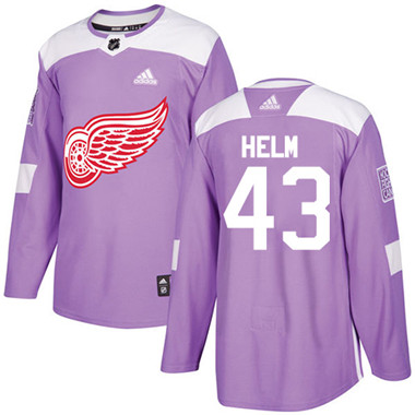 Adidas Red Wings #43 Darren Helm Purple Authentic Fights Cancer Stitched NHL Jersey Adidas Red Wings #43 Darren Helm Purple Authentic Fights Cancer Stitched NHL Jersey