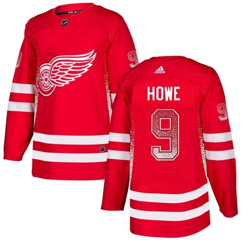 Adidas Red Wings #9 Gordie Howe Red Home Authentic Drift Fashion Stitched NHL Jersey Adidas Red Wings #9 Gordie Howe Red Home Authentic Drift Fashion Stitched NHL Jersey