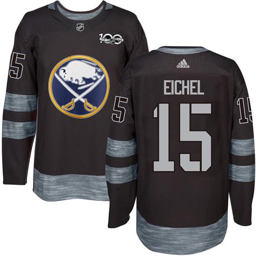 Adidas Sabres #15 Jack Eichel Black 1917-2017 100th Anniversary Stitched NHL Jersey Adidas Sabres #15 Jack Eichel Black 1917-2017 100th Anniversary Stitched NHL Jersey