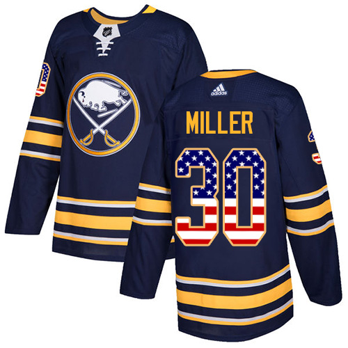 Adidas Sabres #30 Ryan Miller Navy Blue Home Authentic USA Flag Stitched NHL Jersey Adidas Sabres #30 Ryan Miller Navy Blue Home Authentic USA Flag Stitched NHL Jersey