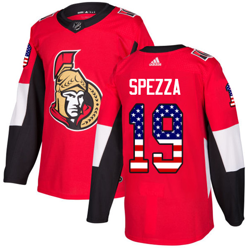 Adidas Senators #19 Jason Spezza Red Home Authentic USA Flag Stitched NHL Jersey Adidas Senators #19 Jason Spezza Red Home Authentic USA Flag Stitched NHL Jersey