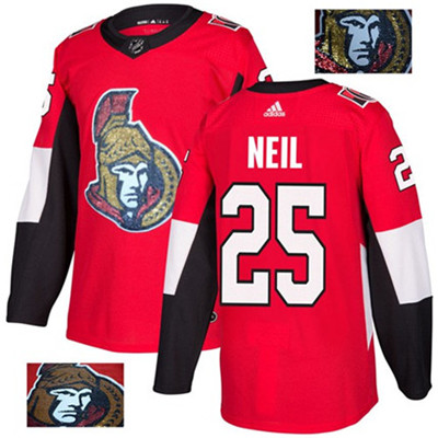 Adidas Senators #25 Chris Neil Red Home Authentic Fashion Gold Stitched NHL Jersey Adidas Senators #25 Chris Neil Red Home Authentic Fashion Gold Stitched NHL Jersey