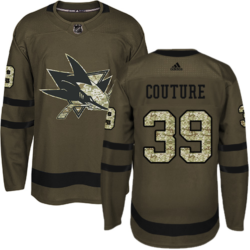 Adidas Sharks #39 Logan Couture Green Salute to Service Stitched NHL Jersey Adidas Sharks #39 Logan Couture Green Salute to Service Stitched NHL Jersey