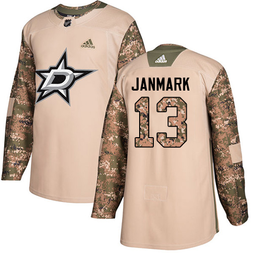 Adidas Stars #13 Mattias Janmark Camo Authentic 2017 Veterans Day Stitched NHL Jersey Adidas Stars #13 Mattias Janmark Camo Authentic 2017 Veterans Day Stitched NHL Jersey
