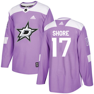Adidas Stars #17 Devin Shore Purple Authentic Fights Cancer Youth Stitched NHL Jersey Adidas Stars #17 Devin Shore Purple Authentic Fights Cancer Youth Stitched NHL Jersey