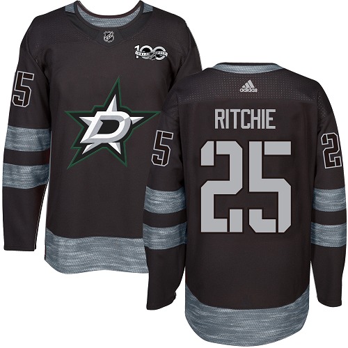 Adidas Stars #25 Brett Ritchie Black 1917-2017 100th Anniversary Stitched NHL Jersey Adidas Stars #25 Brett Ritchie Black 1917-2017 100th Anniversary Stitched NHL Jersey