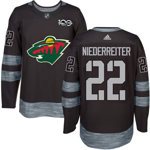 Adidas Wild #22 Nino Niederreiter Black 1917-2017 100th Anniversary Stitched NHL Jersey Adidas Wild #22 Nino Niederreiter Black 1917-2017 100th Anniversary Stitched NHL Jersey
