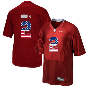 Alabama Crimson Tide 2 Jalen Hurts Red Pro Combat Jersey Alabama Crimson Tide 2 Jalen Hurts Red Pro Combat Jersey
