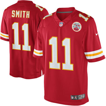Alex Smith Kansas City Chiefs Nike Team Color Limited Jersey - Red Alex Smith Kansas City Chiefs Nike Team Color Limited Jersey - Red