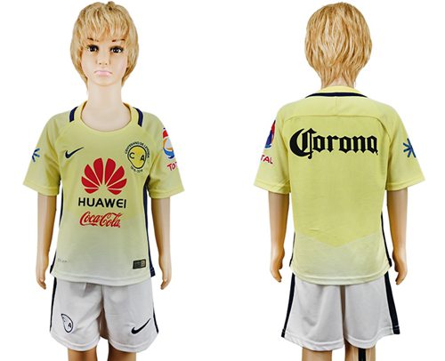 America Blank Home Kid Soccer Club Jersey America Blank Home Kid Soccer Club Jersey