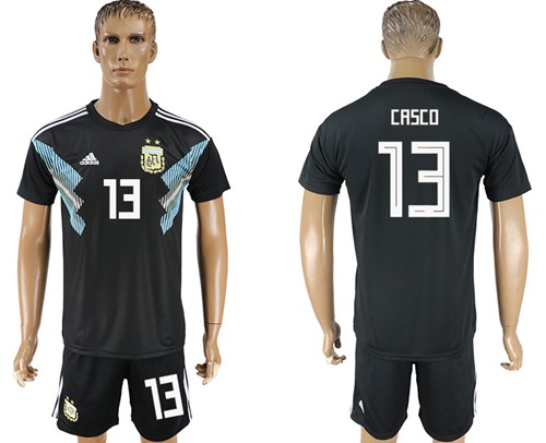Argentina #13 Casco Away Soccer Country Jersey Argentina #13 Casco Away Soccer Country Jersey