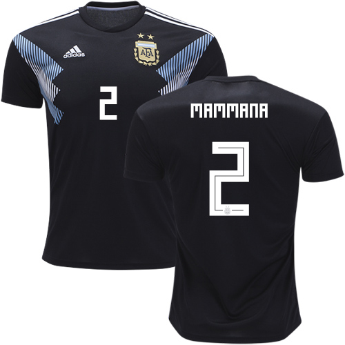 Argentina #2 Mammana Away Kid Soccer Country Jersey Argentina #2 Mammana Away Kid Soccer Country Jersey