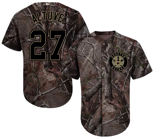 Astros #27 Jose Altuve Camo Realtree Collection Cool Base Stitched Youth Baseball Jersey Astros #27 Jose Altuve Camo Realtree Collection Cool Base Stitched Youth Baseball Jersey