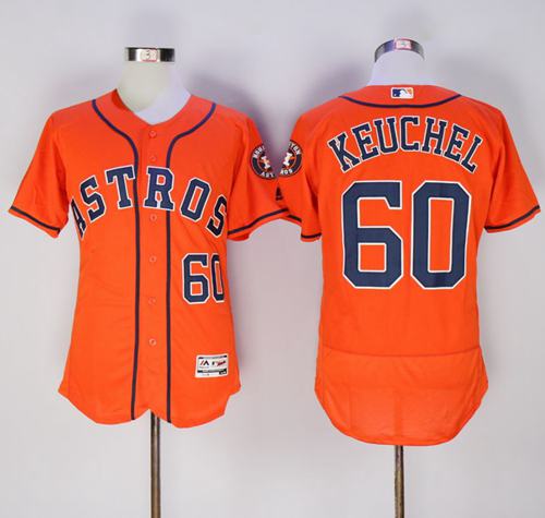 Astros #60 Dallas Keuchel Orange Flexbase Authentic Collection Stitched MLB Jersey Astros #60 Dallas Keuchel Orange Flexbase Authentic Collection Stitched MLB Jersey