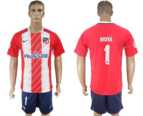 Atletico Madrid #1 Moya Home Soccer Club Jersey