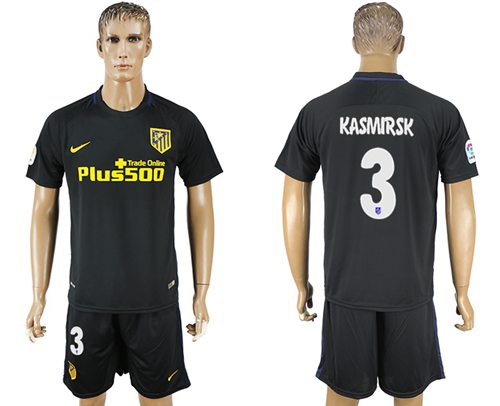 Atletico Madrid #3 Kasmirsk Away Soccer Club Jersey Atletico Madrid #3 Kasmirsk Away Soccer Club Jersey