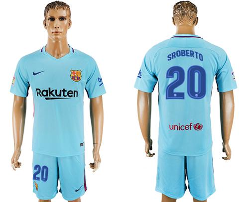 Barcelona #20 Sroberto Away Soccer Club Jersey Barcelona #20 Sroberto Away Soccer Club Jersey