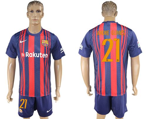 Barcelona #21 Andre Gomes Home Soccer Club Jersey Barcelona #21 Andre Gomes Home Soccer Club Jersey