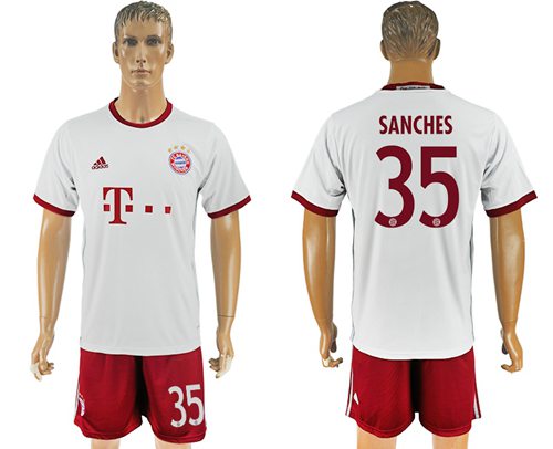 Bayern Munchen #35 Sanches Sec Away Soccer Club Jersey Bayern Munchen #35 Sanches Sec Away Soccer Club Jersey
