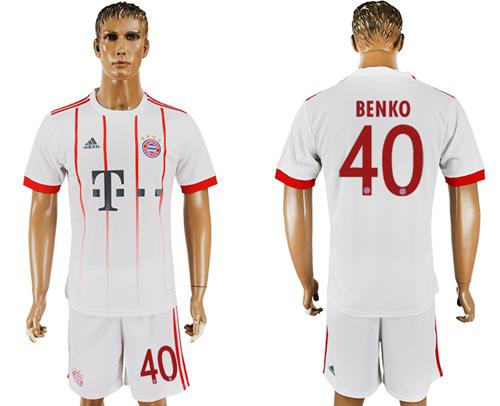 Bayern Munchen #40 Benko Sec Away Soccer Club Jersey Bayern Munchen #40 Benko Sec Away Soccer Club Jersey