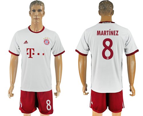 Bayern Munchen #8 Martinez Sec Away Soccer Club Jersey Bayern Munchen #8 Martinez Sec Away Soccer Club Jersey