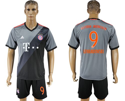 Bayern Munchen #9 Lewandowski Away Soccer Club Jersey