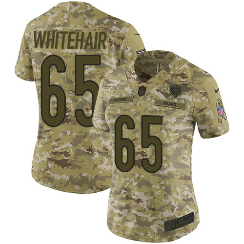 Bears #65 Cody Whitehair Camo Women's Stitched Football Limited 2018 Salute to Service Jersey Bears #65 Cody Whitehair Camo Women's Stitched Football Limited 2018 Salute to Service Jersey