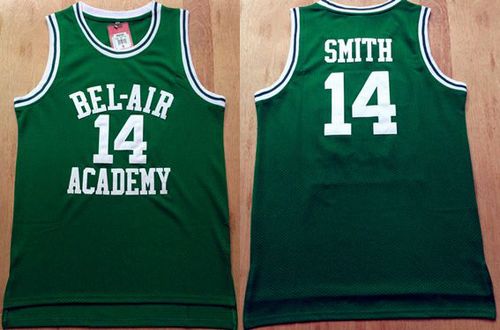 Bel-Air Academy #14 Smith Green Stitched Basketball Jersey Bel-Air Academy #14 Smith Green Stitched Basketball Jersey