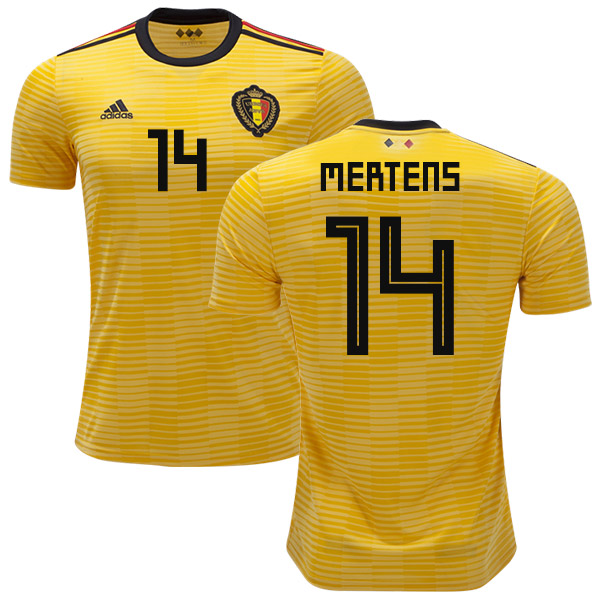 Belgium #14 Mertens Away Kid Soccer Country Jersey Belgium #14 Mertens Away Kid Soccer Country Jersey