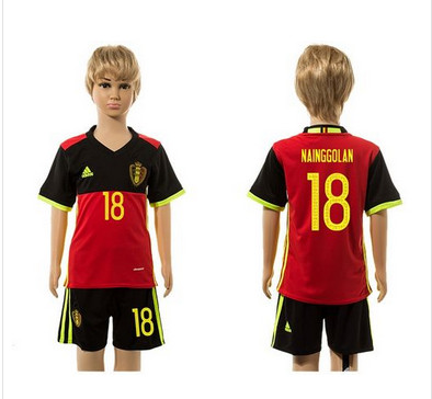 Belgium #18 Nainggolan Red Home Kid Soccer Country Jersey Belgium #18 Nainggolan Red Home Kid Soccer Country Jersey