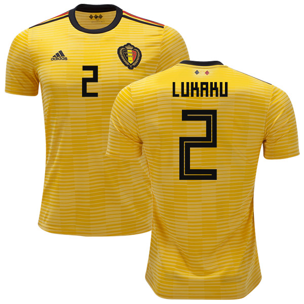 Belgium #2 Lukaku Away Kid Soccer Country Jersey Belgium #2 Lukaku Away Kid Soccer Country Jersey