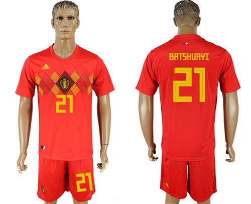 Belgium #21 Batshuayi Red Soccer Country Jersey Belgium #21 Batshuayi Red Soccer Country Jersey