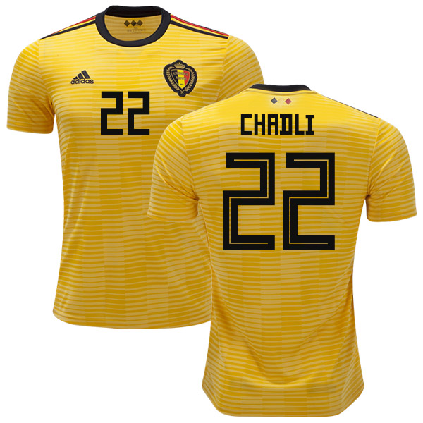 Belgium #22 Chadli Away Kid Soccer Country Jersey Belgium #22 Chadli Away Kid Soccer Country Jersey