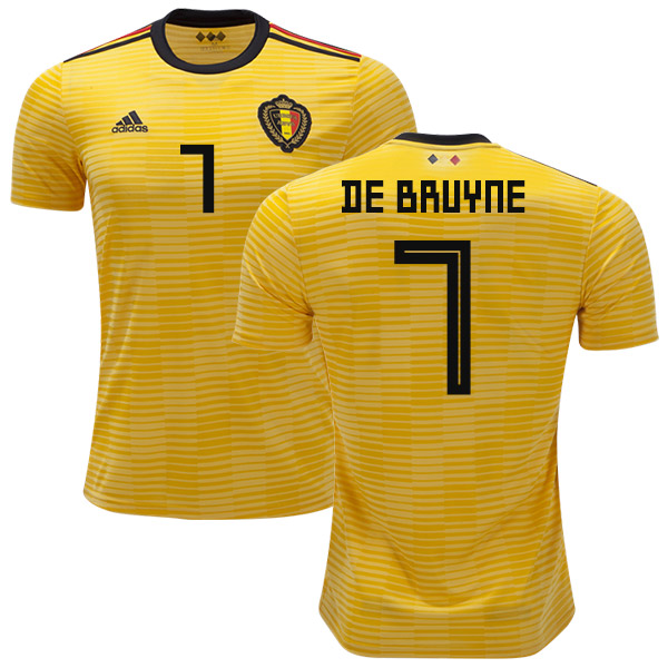 Belgium #7 De Bruyane Away Kid Soccer Country Jersey Belgium #7 De Bruyane Away Kid Soccer Country Jersey