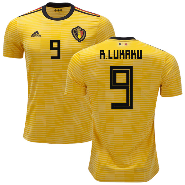 Belgium #9 R.Lukaku Away Kid Soccer Country Jersey Belgium #9 R.Lukaku Away Kid Soccer Country Jersey