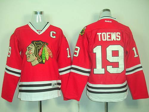 Blackhawks #19 Janathan Toews Red Women's Home Stitched NHL Jersey Blackhawks #19 Janathan Toews Red Women's Home Stitched NHL Jersey