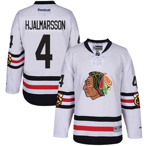 Blackhawks #4 Niklas Hjalmarsson White 2017 Winter Classic Stitched NHL Jersey Blackhawks #4 Niklas Hjalmarsson White 2017 Winter Classic Stitched NHL Jersey
