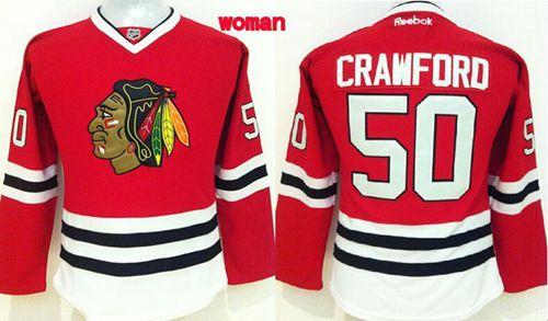 Blackhawks #50 Corey Crawford Red Home Women's Stitched NHL Jersey Blackhawks #50 Corey Crawford Red Home Women's Stitched NHL Jersey