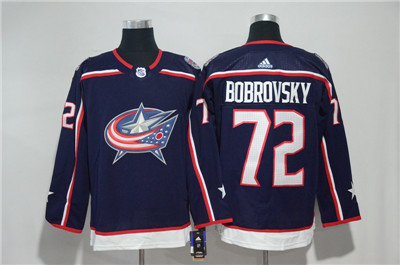 Blue Jackets 72 Sergei Bobrovsky Navy Adidas Jersey Blue Jackets 72 Sergei Bobrovsky Navy Adidas Jersey