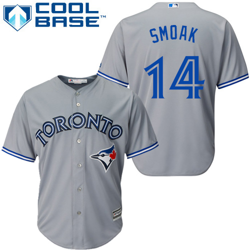 Blue Jays #14 Justin Smoak Grey Cool Base Stitched Youth MLB Jersey Blue Jays #14 Justin Smoak Grey Cool Base Stitched Youth MLB Jersey