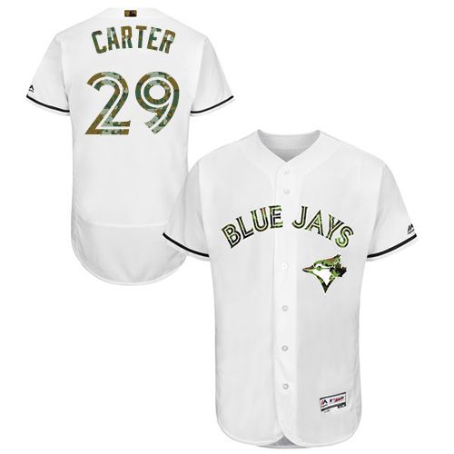 Blue Jays #29 Joe Carter White Flexbase Authentic Collection 2016 Memorial Day Stitched MLB Jersey Blue Jays #29 Joe Carter White Flexbase Authentic Collection 2016 Memorial Day Stitched MLB Jersey